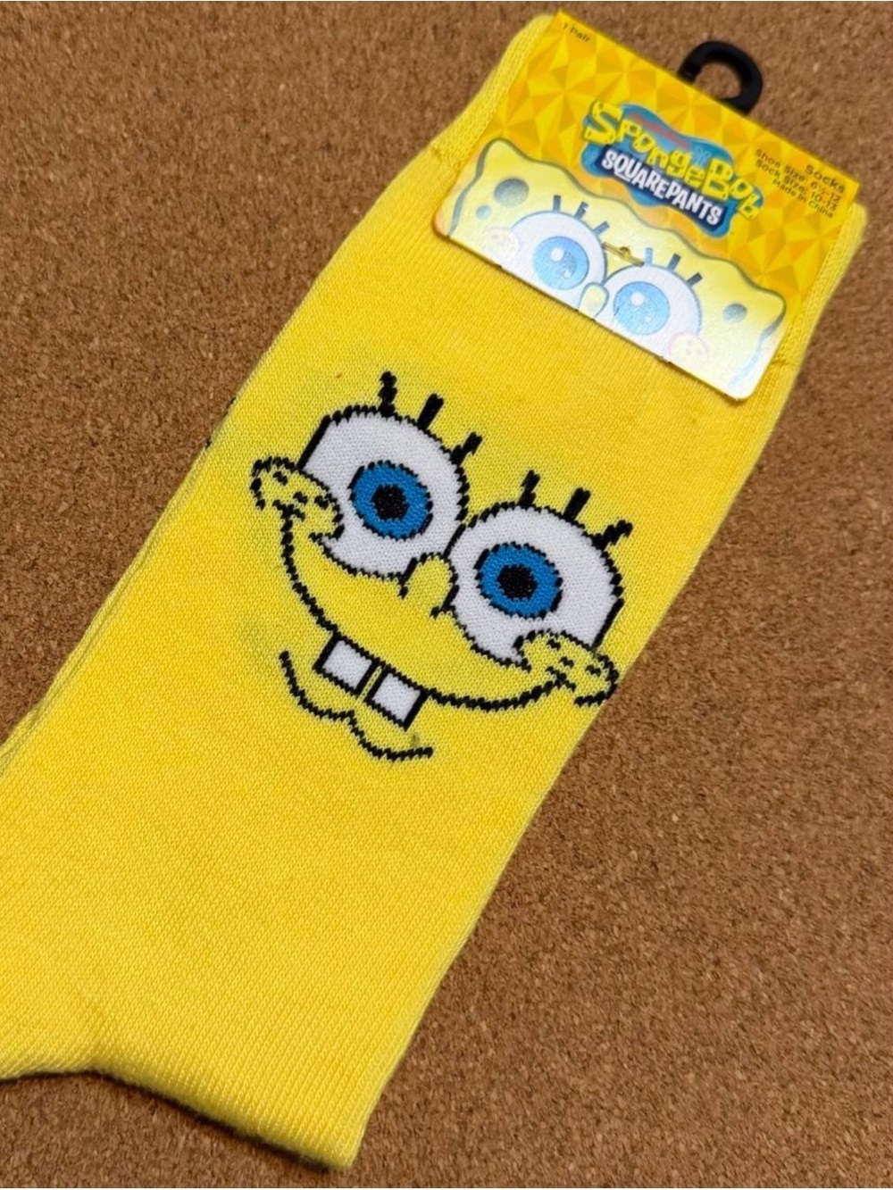 NWT Men’s SpongeBob SquarePants  Character Face Socks